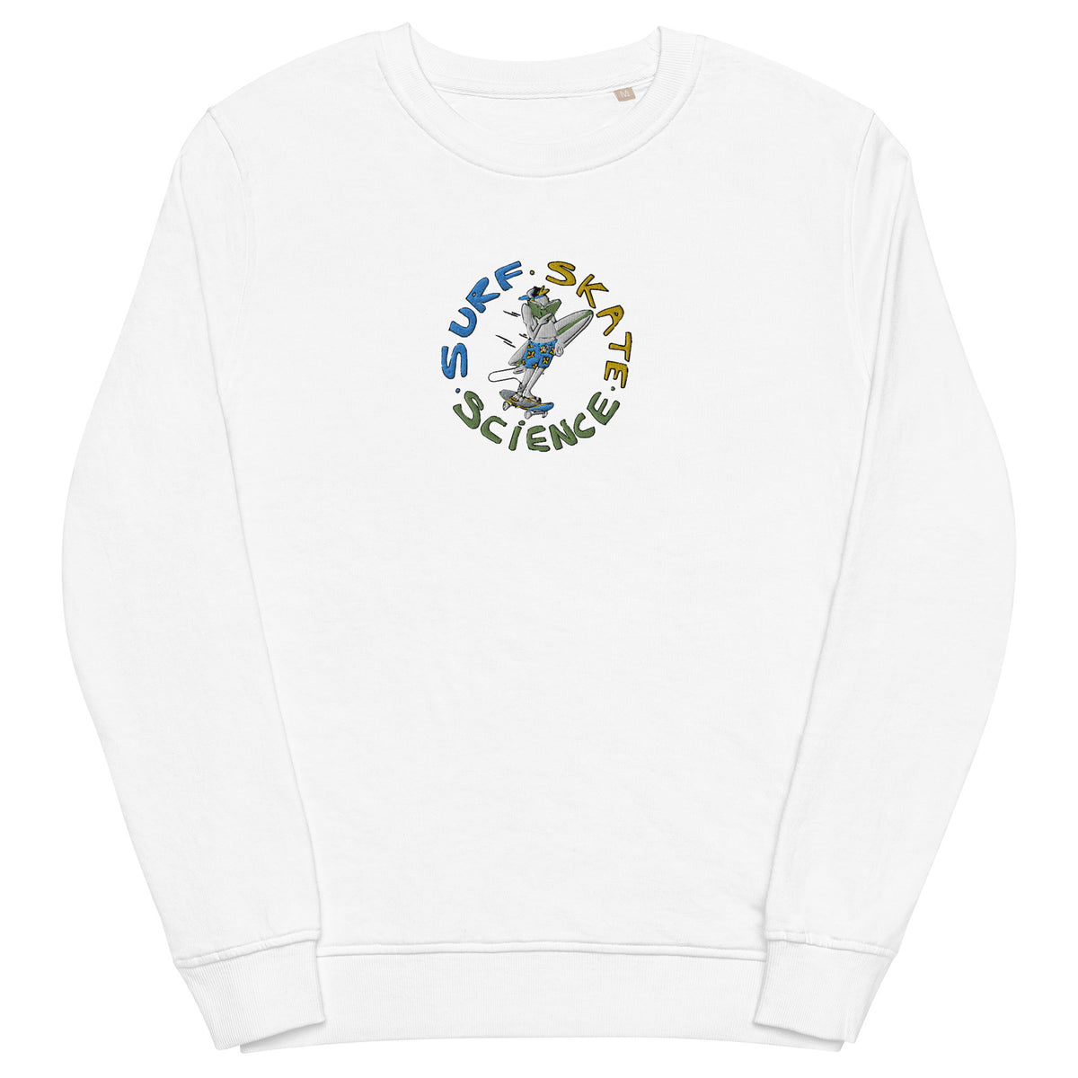 Surf Skate Science Unisex Organic Embroidered Sweatshirt