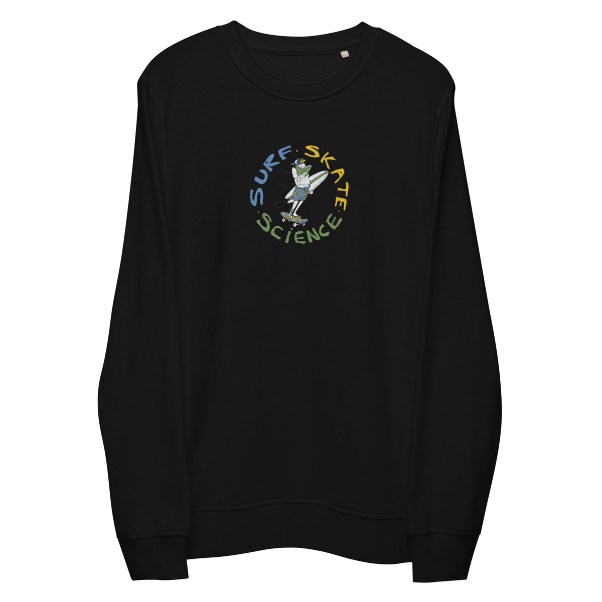 Surf Skate Science Unisex Organic Embroidered Sweatshirt