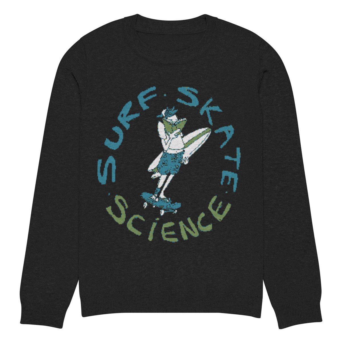Knitted crew neck sweater