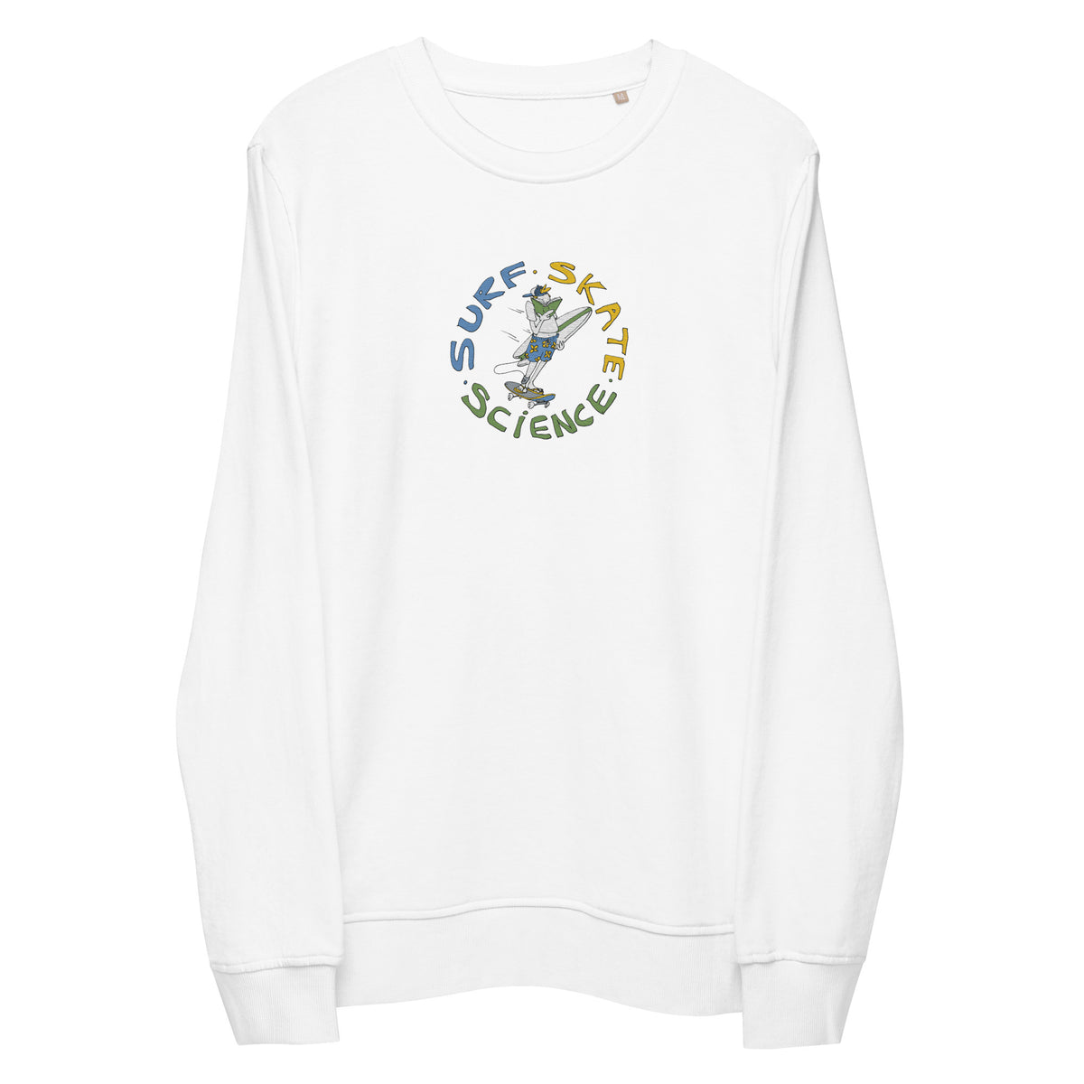 Surf Skate Science Unisex Organic Embroidered Sweatshirt